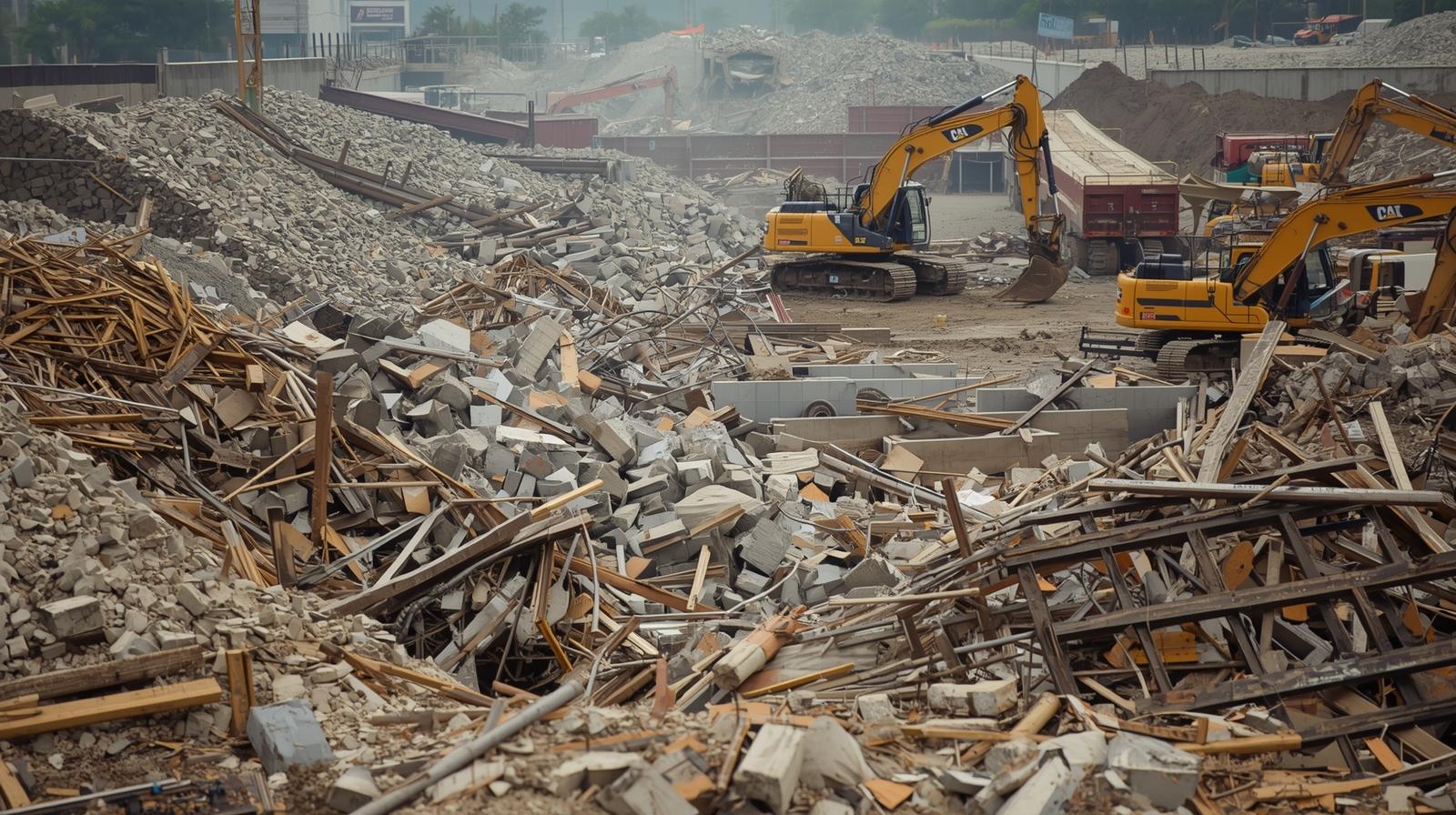 Construction debris removal__Site clearance