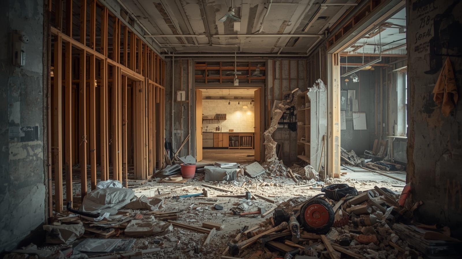 Services in Neukölln___Apartment interior demolition__Office and shop dismantling__Removal of walls and ceilings__Floor and tile removal__Bathroom and kitchen demolition__Selective demolition work__Cons (3)